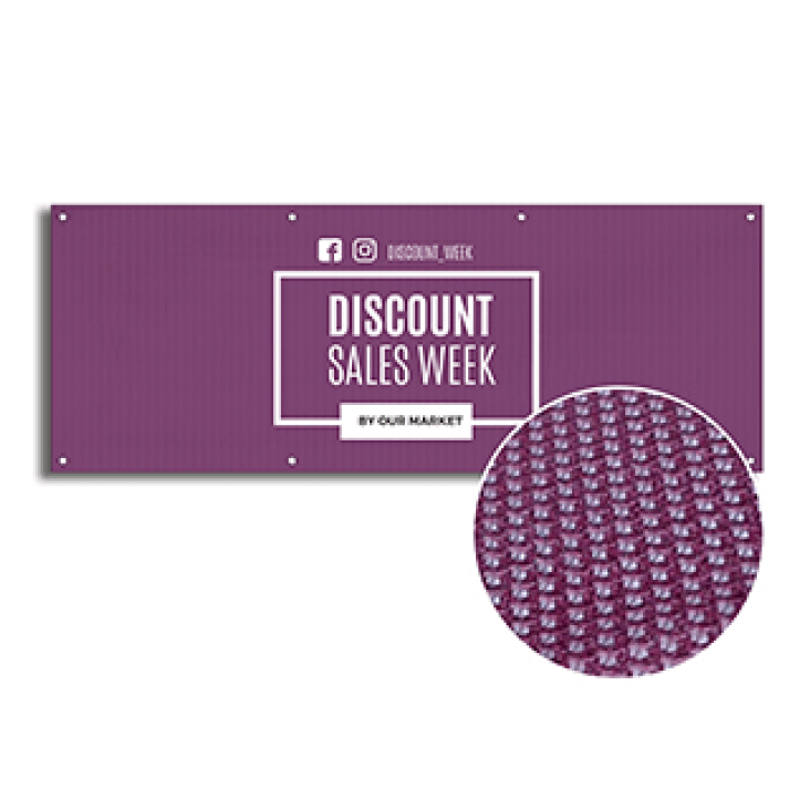 mesh banners 8oz polyester from Sinalite