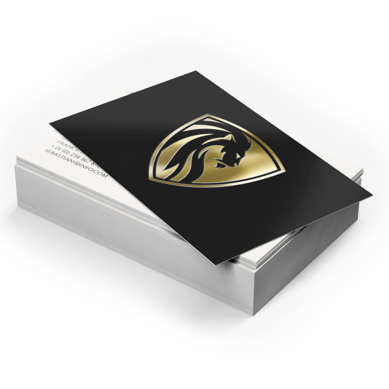 business cards metallic foil from Sinalite