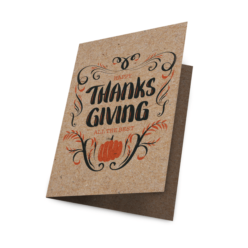 kraft paper greeting cards from Sinalite