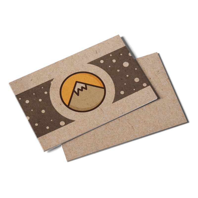 kraft paper postcards from Sinalite