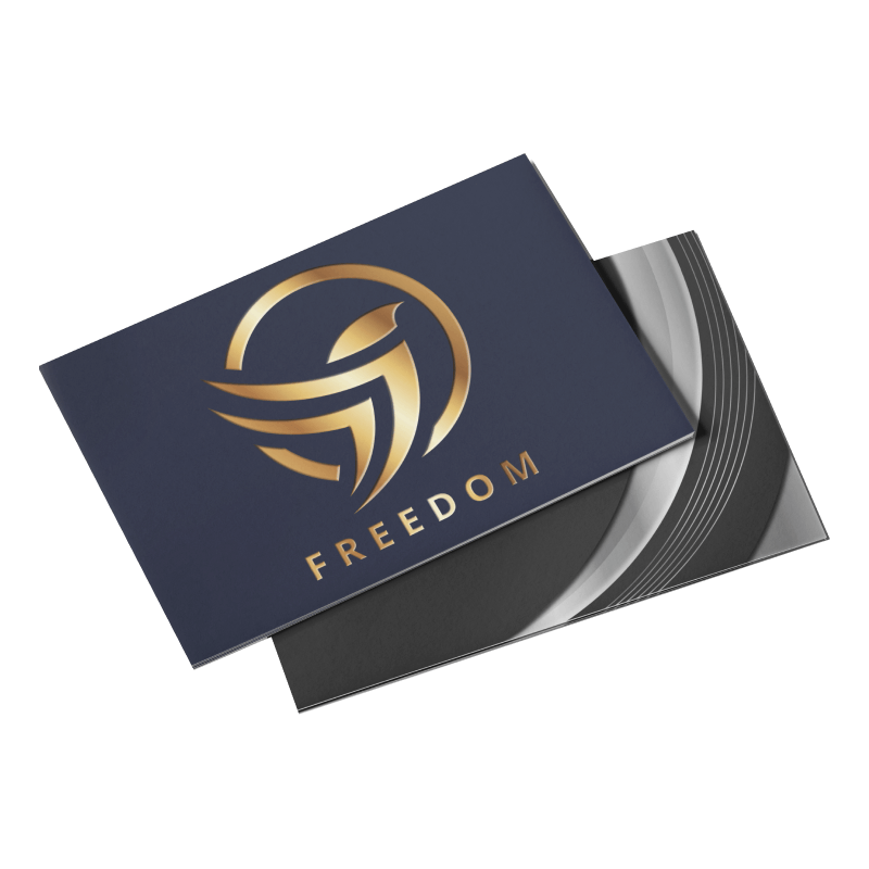 metallic foil postcards from Sinalite
